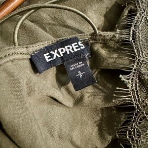 Express Green Lace Cami